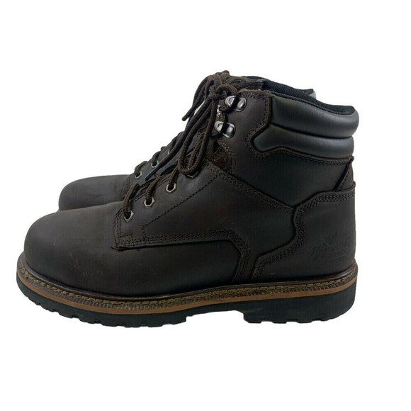 Thorogood Steel Toe 804-4278 Work Boots 6" Brown Leather Lace Up Mens 11 Wide - Picture 1 of 16